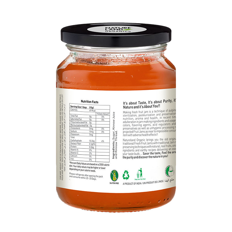 Natureland Apple Jam - 250 Gm