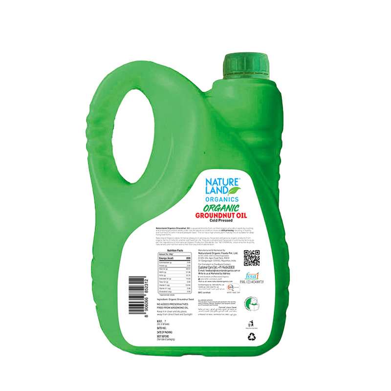 Natureland Groundnut Oil - 5 Ltr