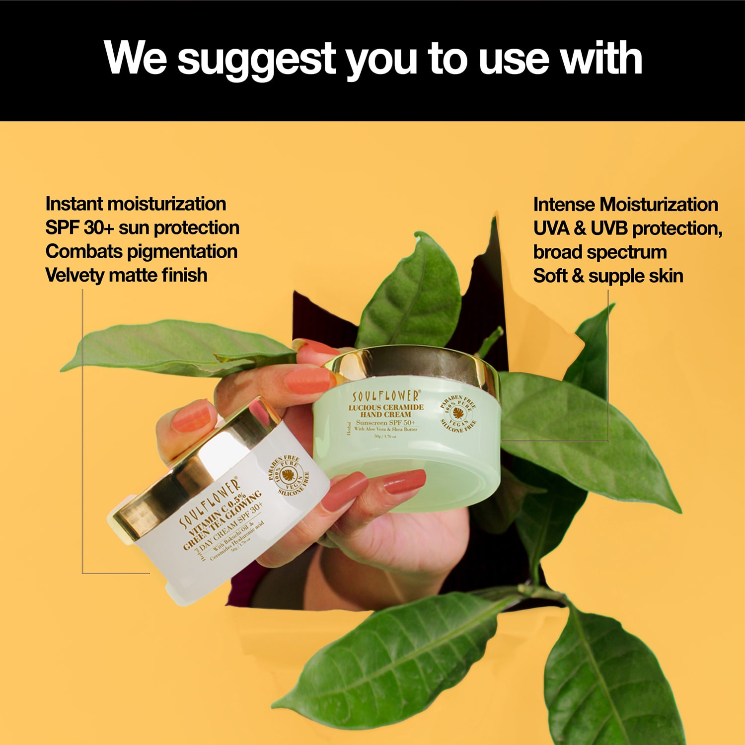 Soulflower Herbal Broad Spectrum Sunscreen SPF 50 with Turmeric 100g