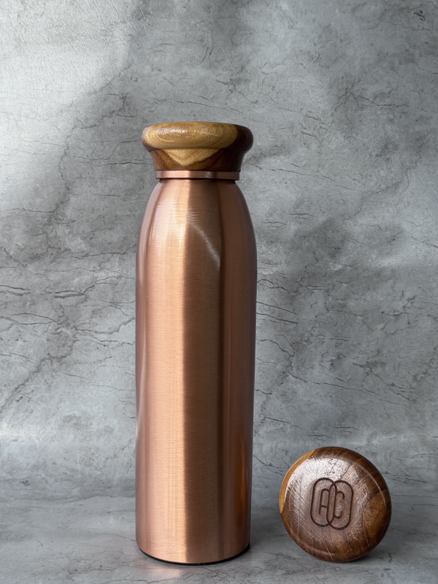 Ac Ayurveda Plain Copper Bottle 1000 Ml - 1 U