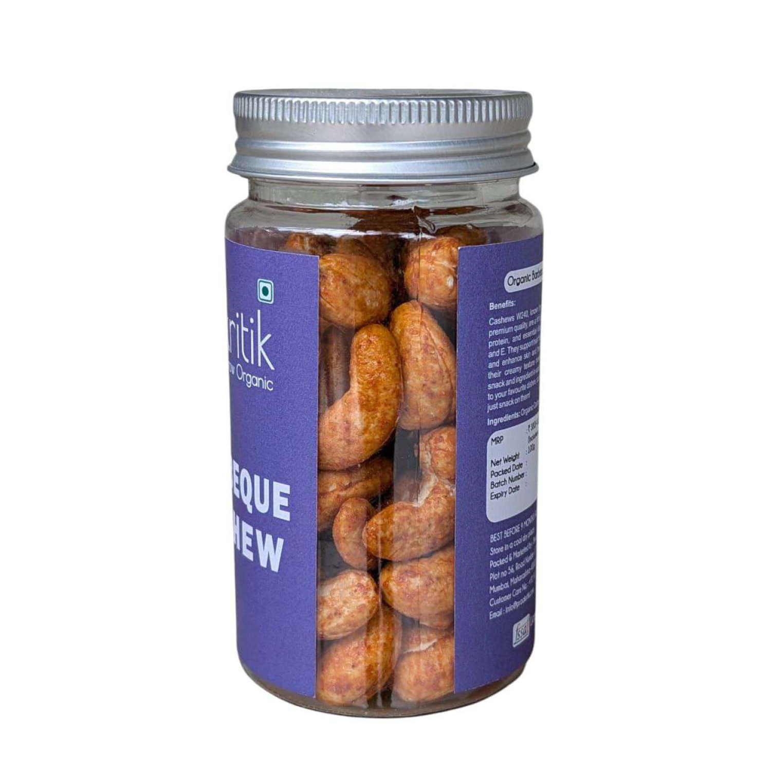 Praakritik Natural Barbeque Cashew - 100 Gm