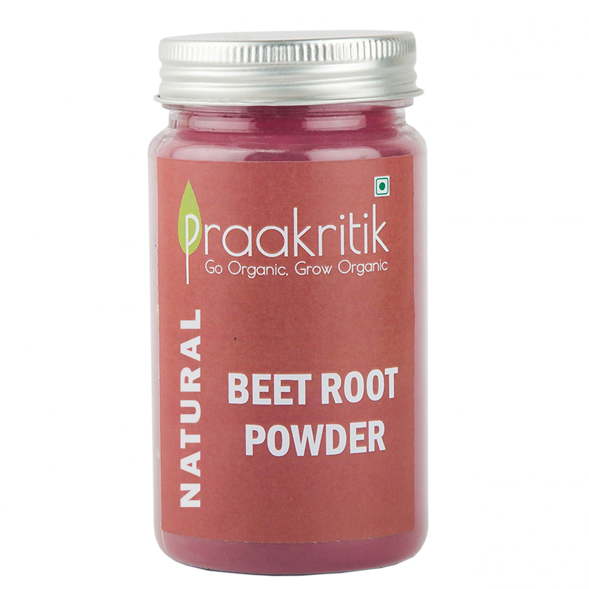 Praakritik Natural Beetroot Powder 100g Dehydrated Beetroot Powder Antioxidant Superfood 100Gm