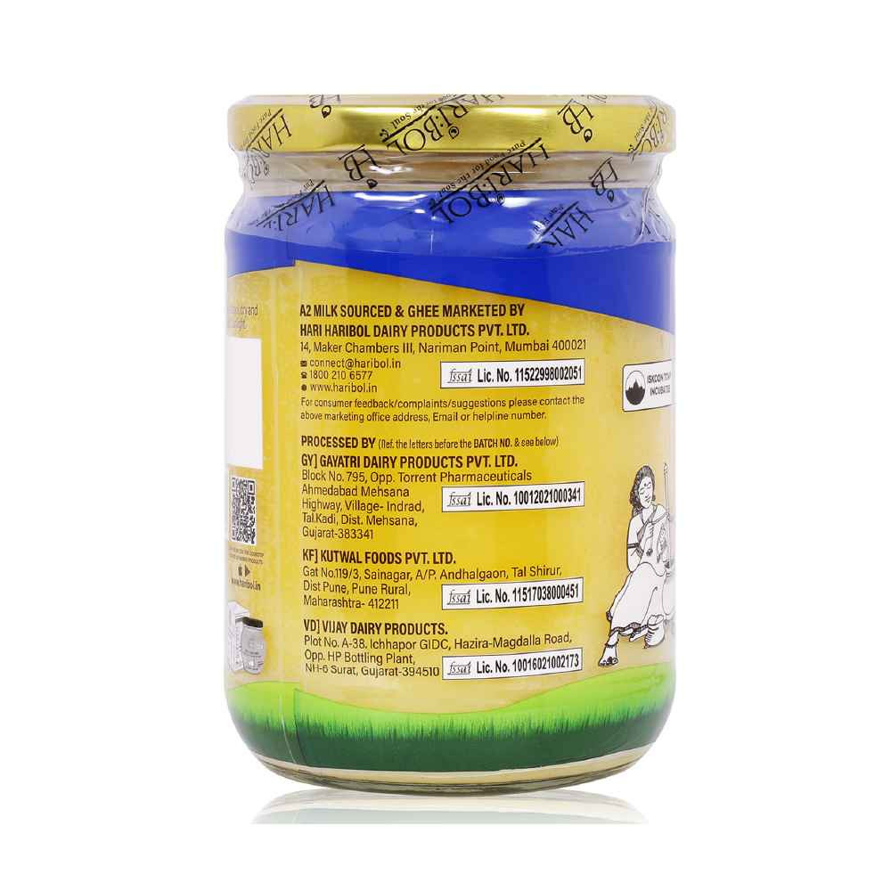 Hari Bol A2 Bilona Ghee - 500 Ml