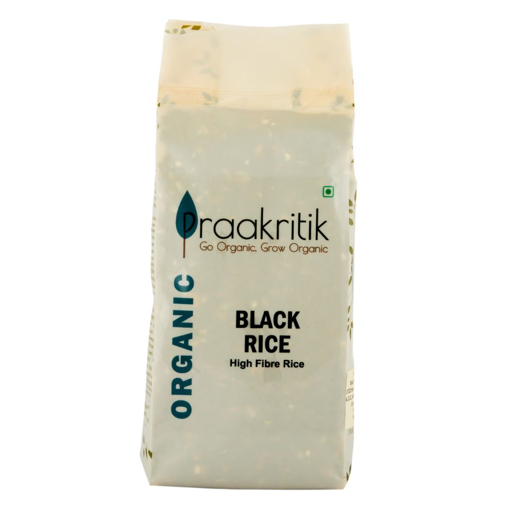 Praakritik Aromatic Black Rice - Forbidden Rice High Antioxidants Weight Loss High Fiber Rice I Superfood I North East part of India 500gm