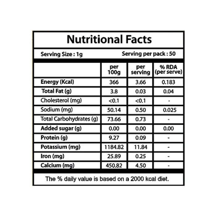 Organic Black Pepper Grinder - 50 Gm