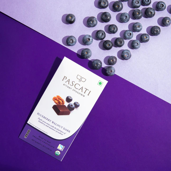 Blueberry Walnut Pascati Chocolate - 30 Gm