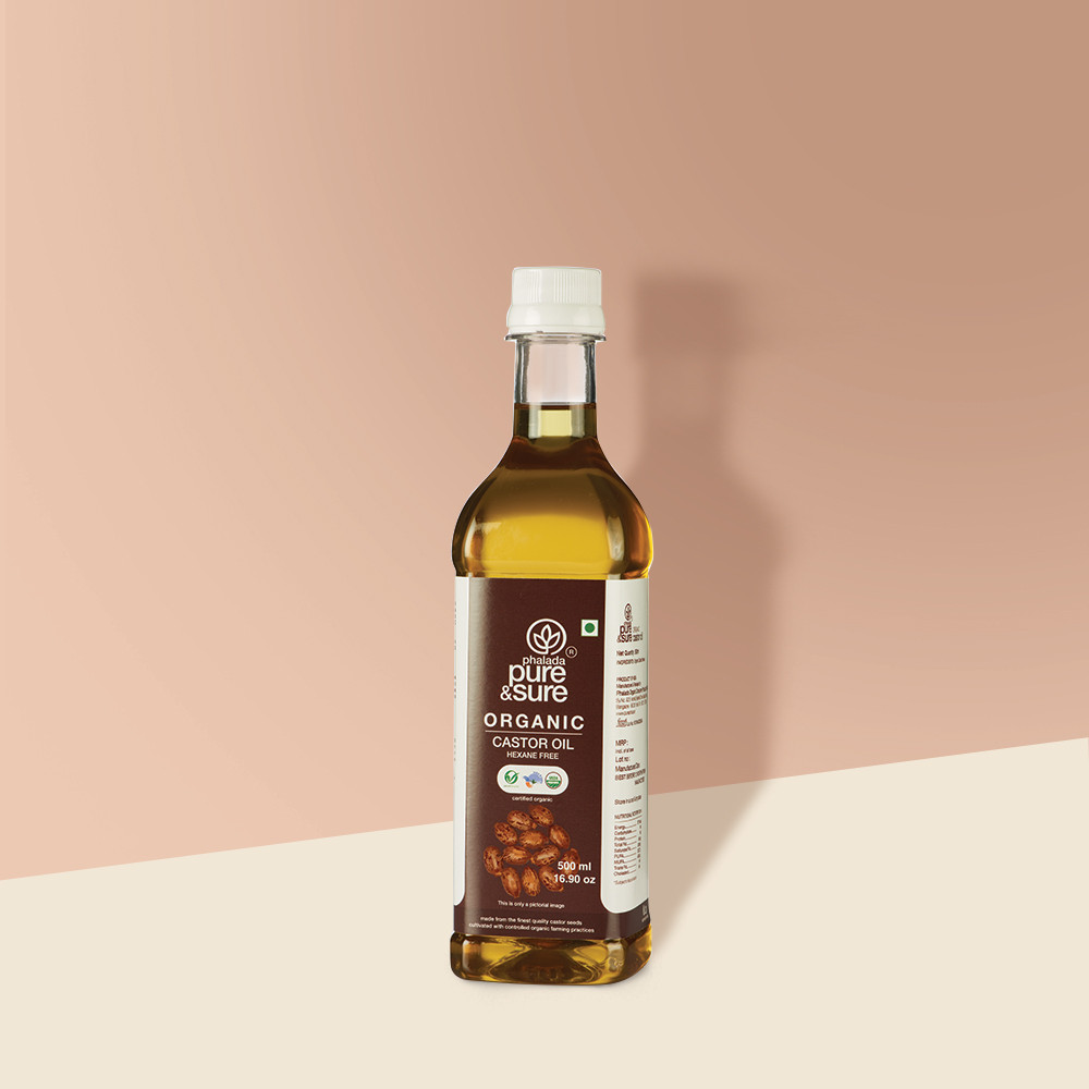 Pure Sure Organic Castor Oil - 500 Ml