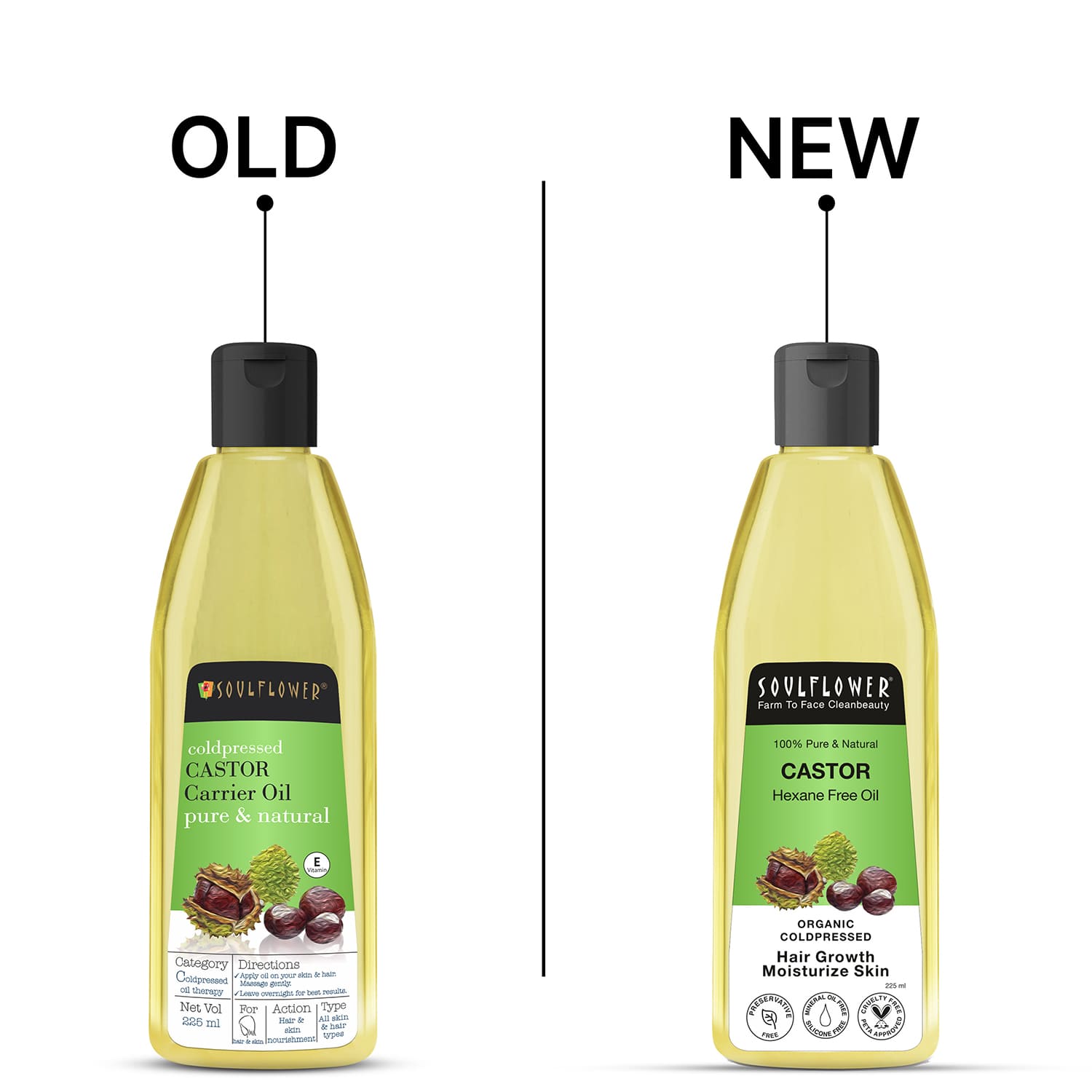 Soulflower Coldpressed Castor Carrier Oil 225ml