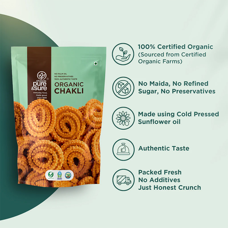 Pure Sure Organic Chakli - 120 Gm