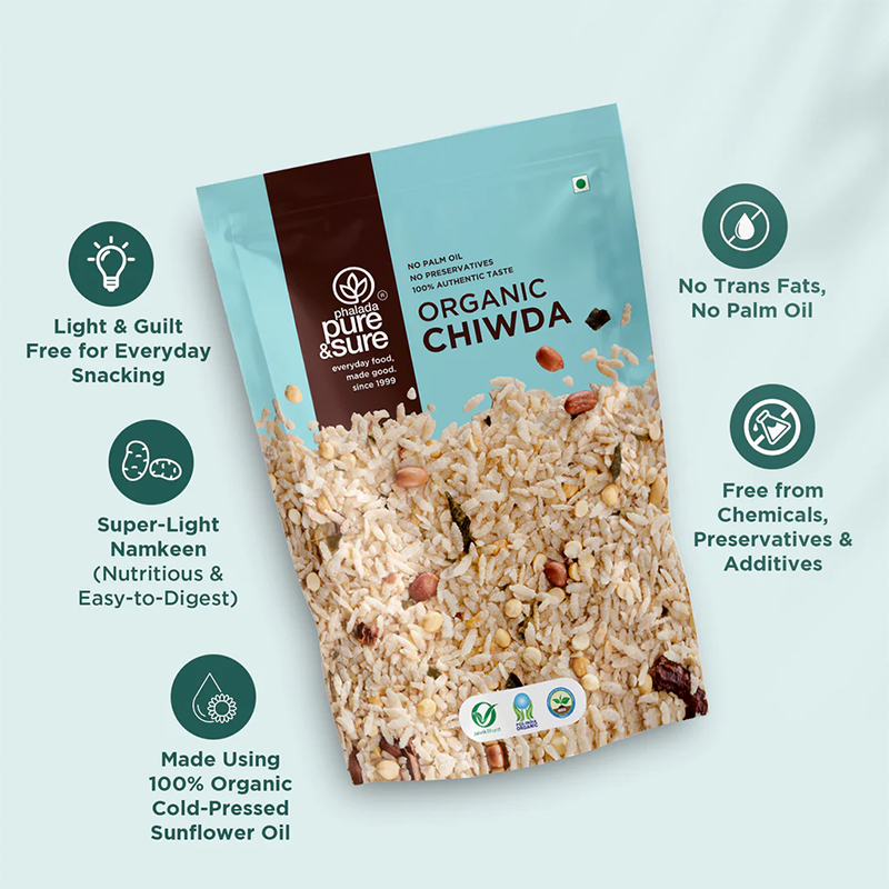 Pure Sure Organic Sweet Salt Chiwda - 100 Gm