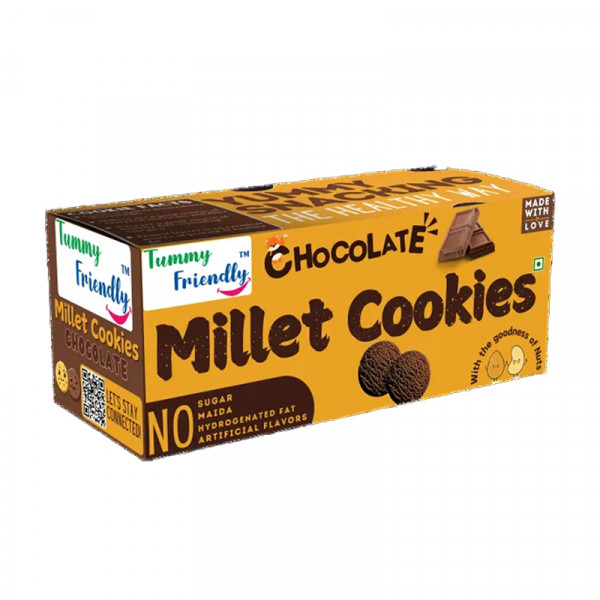 Image of TummyFriendly Foods Millet Cookies Chocolate – 75 Gm