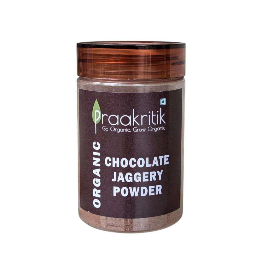 Image of Praakritik Natural Chocolate Jaggery Powder Drink Mix - 100 Gm