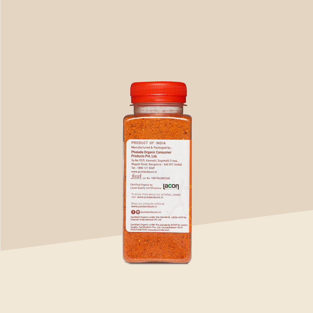 Pure Sure Organic Chutney Powder - Groundnut - 150 Gm