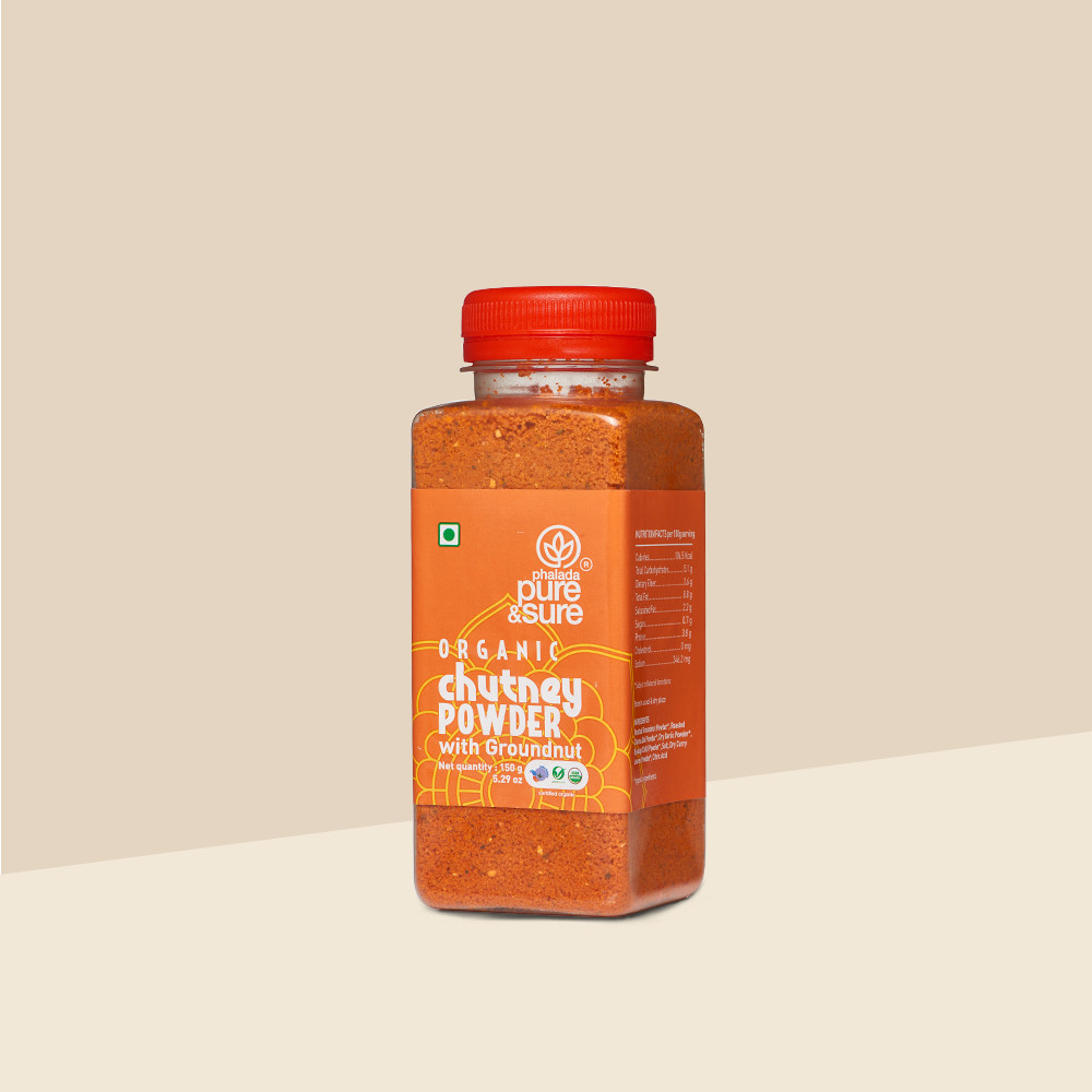 Pure  Sure Organic Chutney Powder - Groundnut - 150 Gm