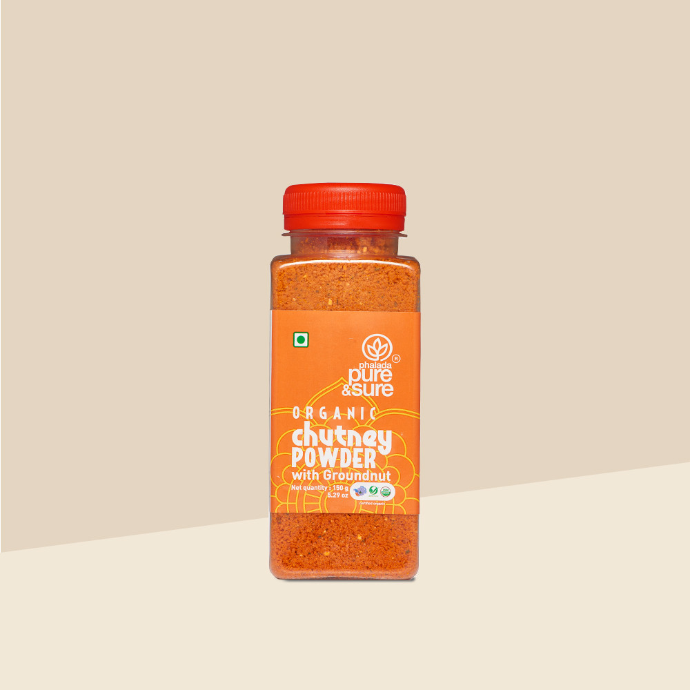 Pure  Sure Organic Chutney Powder - Groundnut - 150 Gm