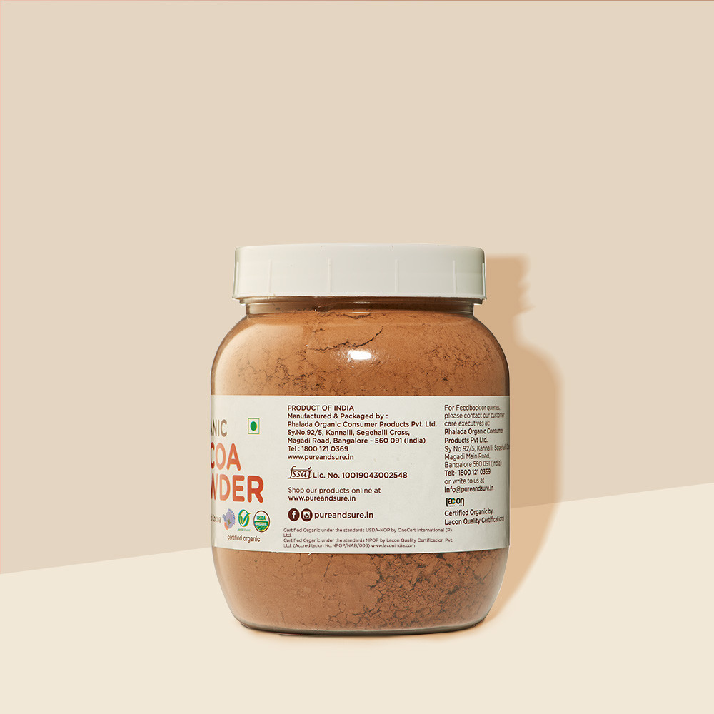 Pure Sure Organic Cocoa Powder - 200 Gm