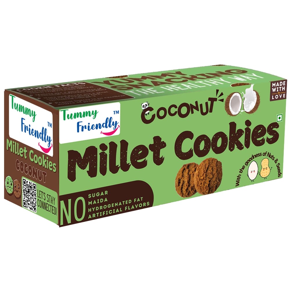 TummyFriendly Foods Millet Cookies Coconut - 75 Gm