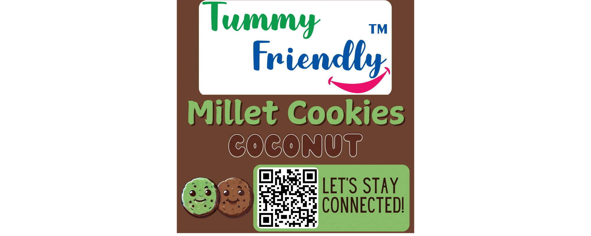 TummyFriendly Foods Millet Cookies Coconut - 75 Gm