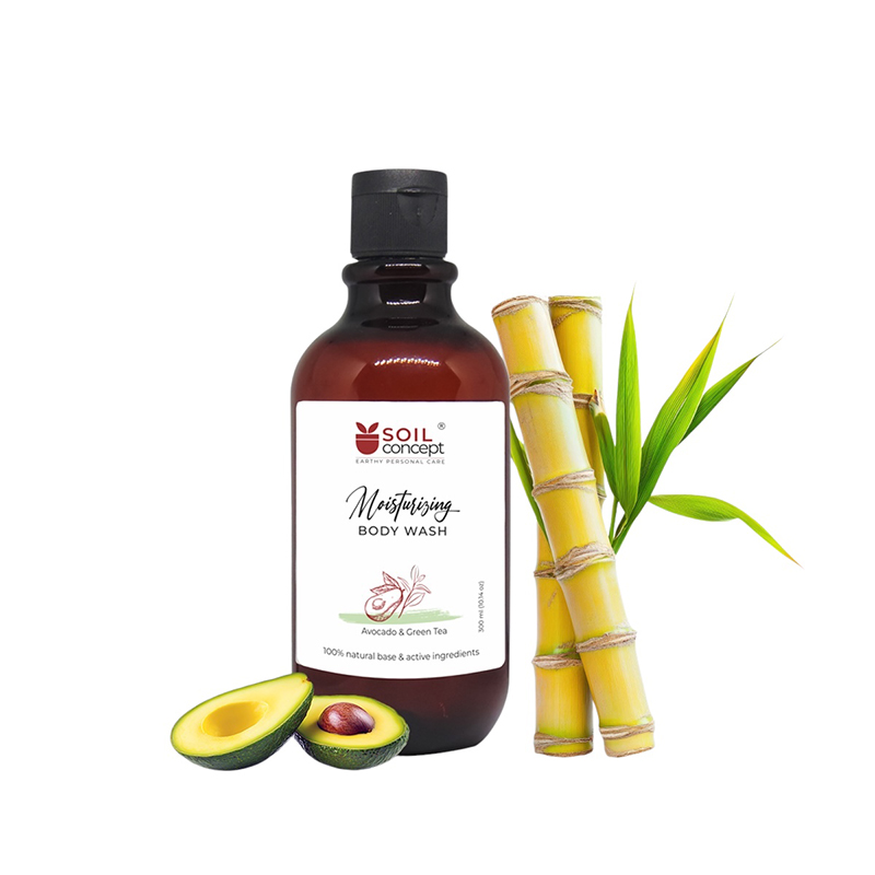 Soil Concept Moisturizing Body Wash Avocado  Green Tea - 300 Ml