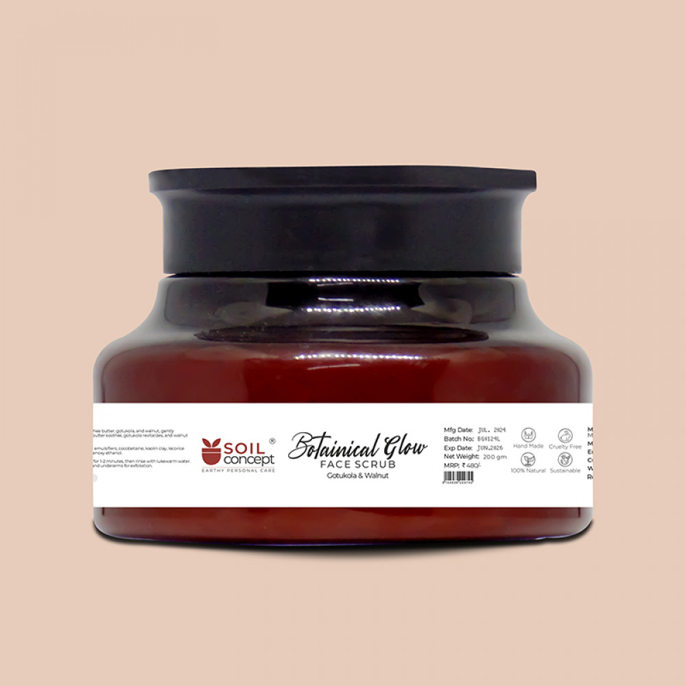 Image of Soil Concept Botainical Glow Face Scrub - 200 Gm