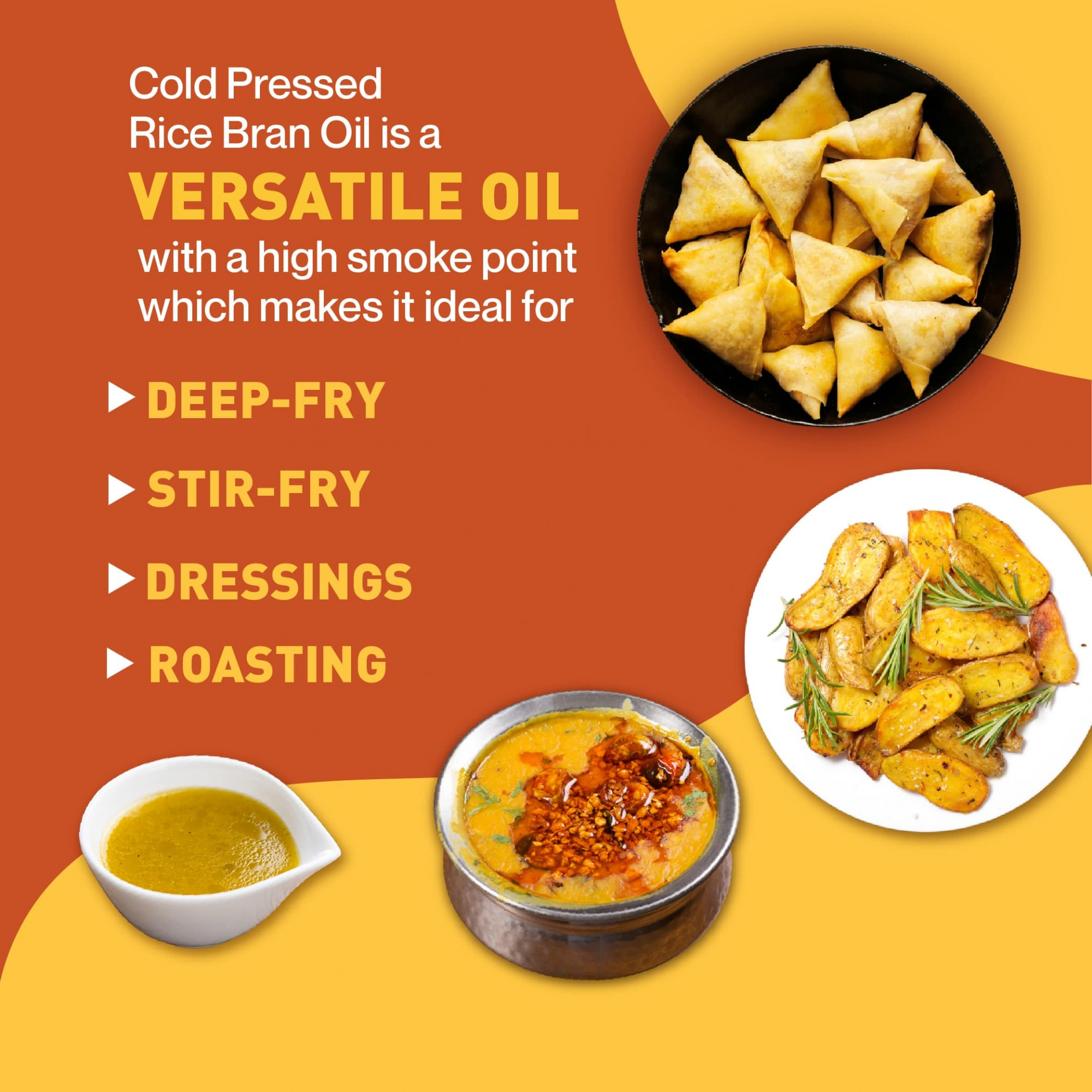 Zama organic Cold Pressed Rice Bran Oil - 500 Ml