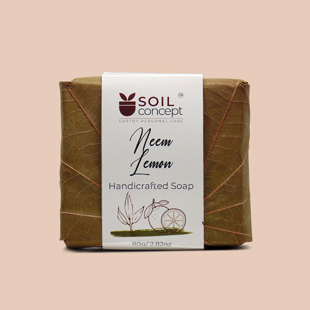 Image of Soil Concept Neem &amp; Lemon Soap - 80 Gm