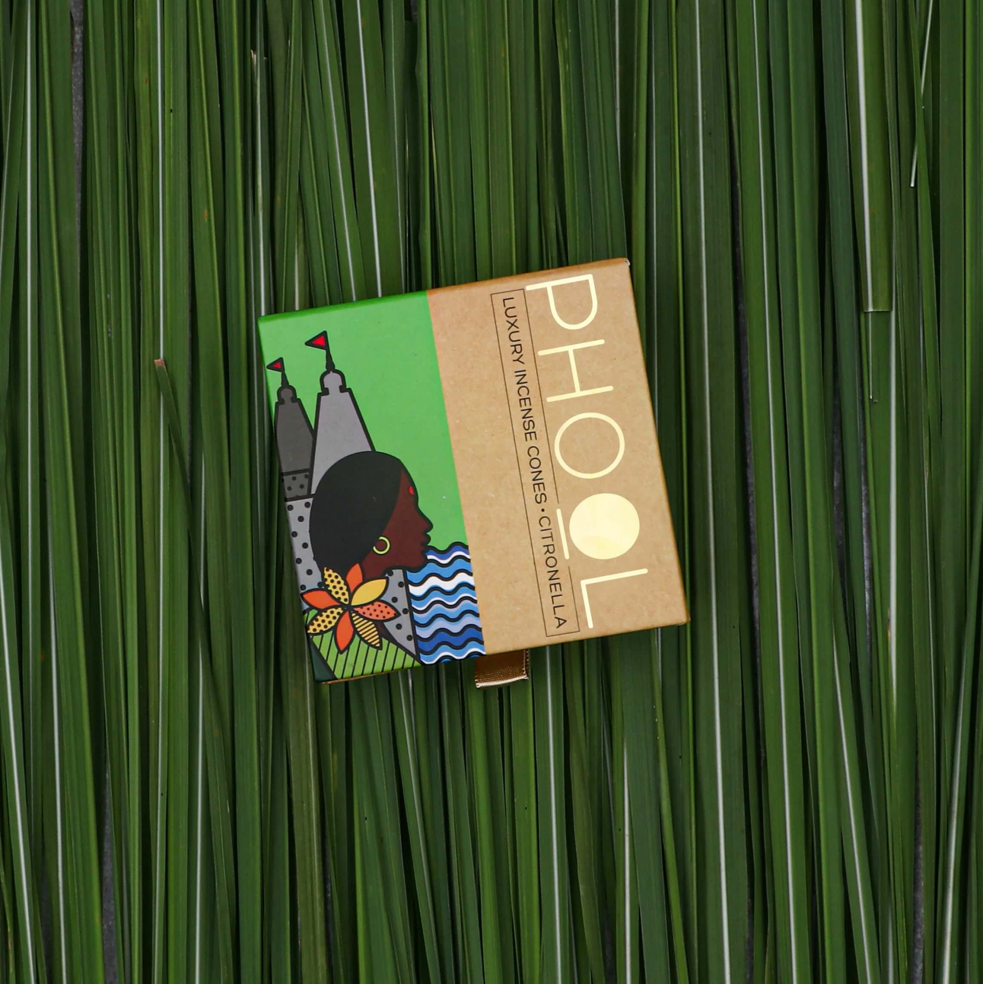 Phool Citronella Incense Cones 40 LemongrassHerbs for Aromatherapy upto 35 Min Burning Time