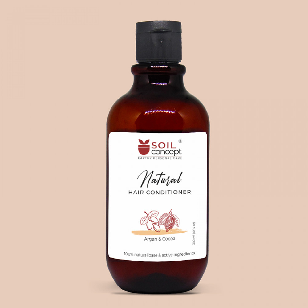 Image of Soil Concept Natural Hair Conditioner Argan &amp; Coffee - 300 Ml