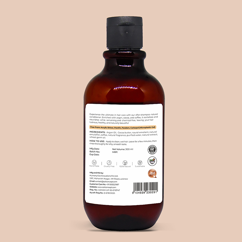 Soil Concept Natural Hair Conditioner Argan  Coffee - 300 Ml