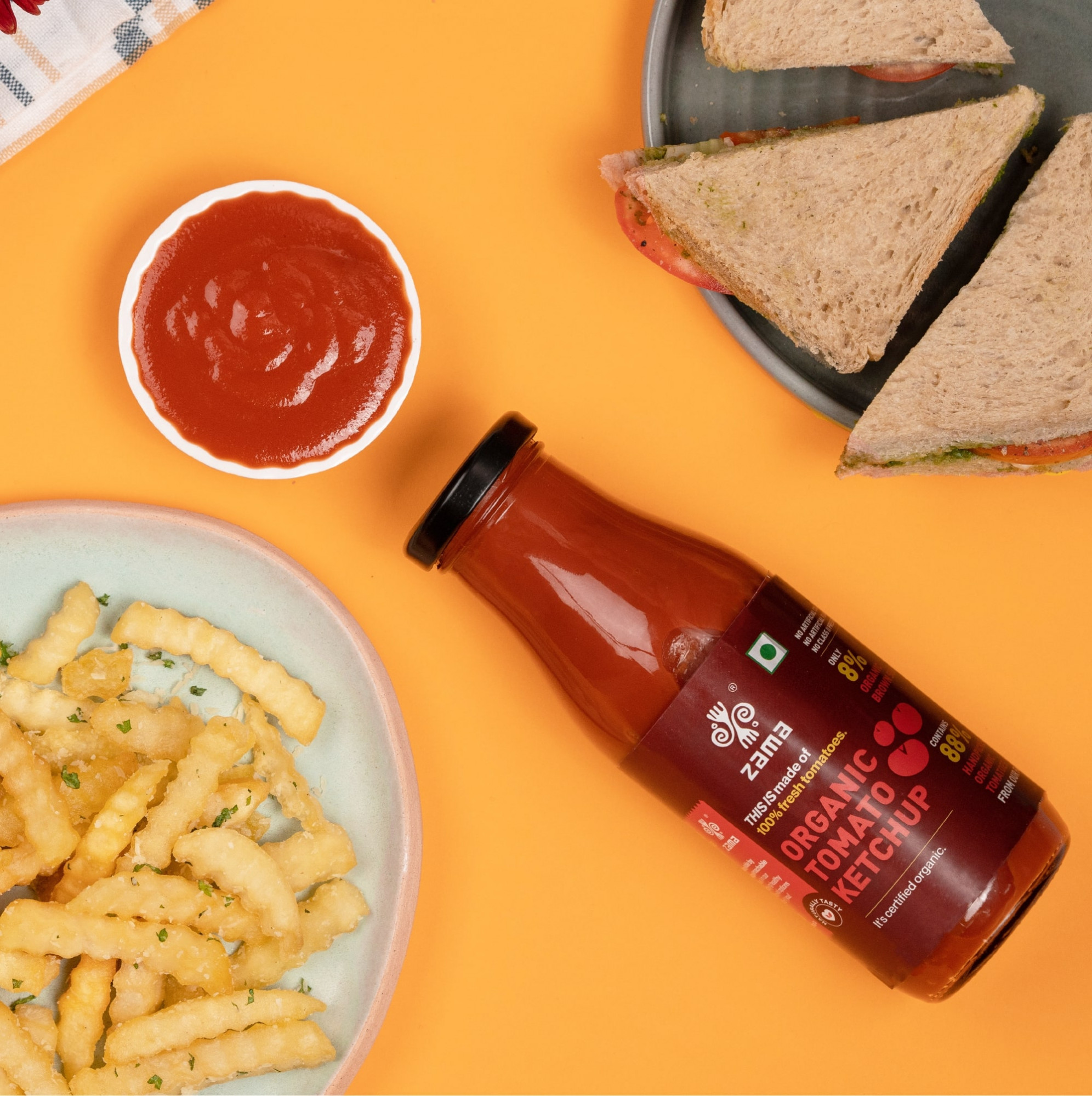 Zama organic Organic Tomato Ketchup - 300 Gm