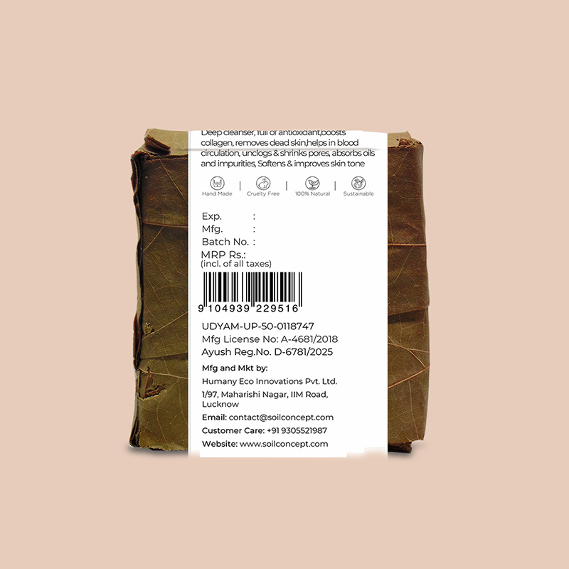 Soil Concept Coffee Cinnamon Clay Soap - 80 Gm