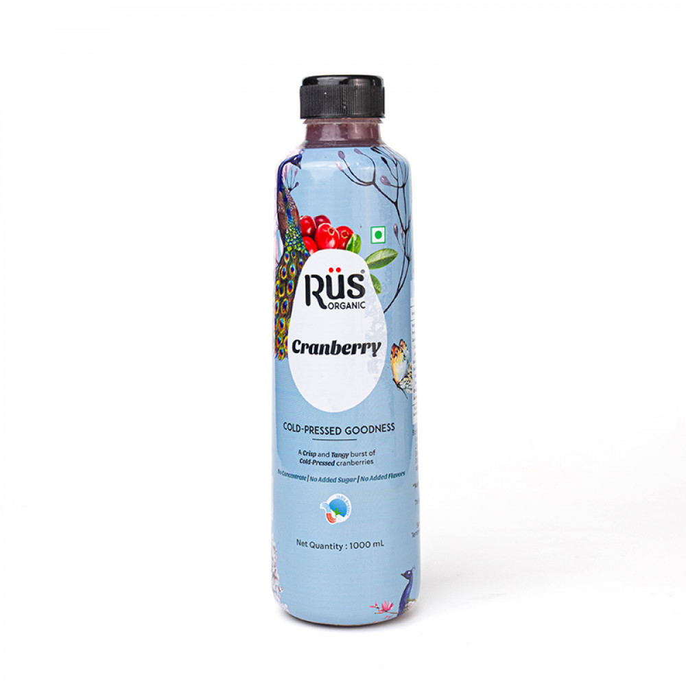 Image of Rus Organic Cranberry Juice - 1 Ltr