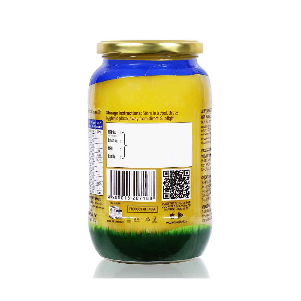 Hari Bol A2 Desi Gir Cow Ghee - 1 Ltr