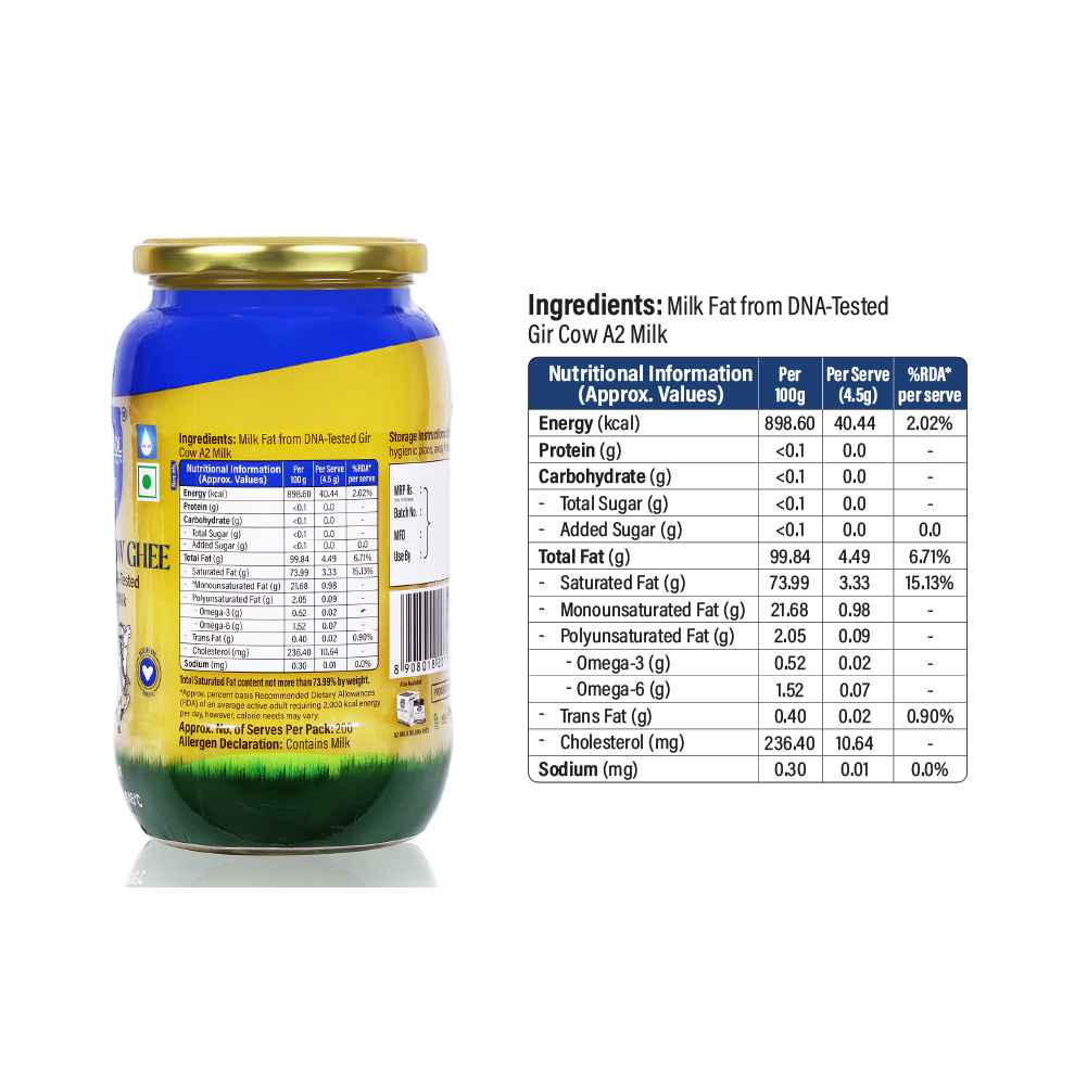Hari Bol A2 Desi Gir Cow Ghee - 1 Ltr