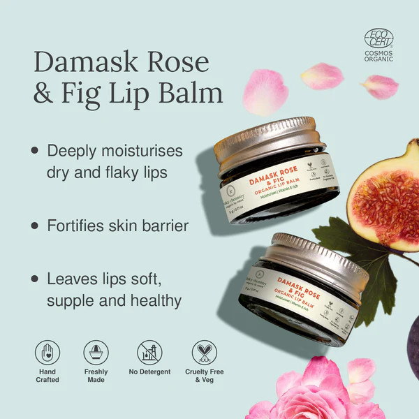 Juicy Chemistry Damask Rose  Fig Organic Lip Balm