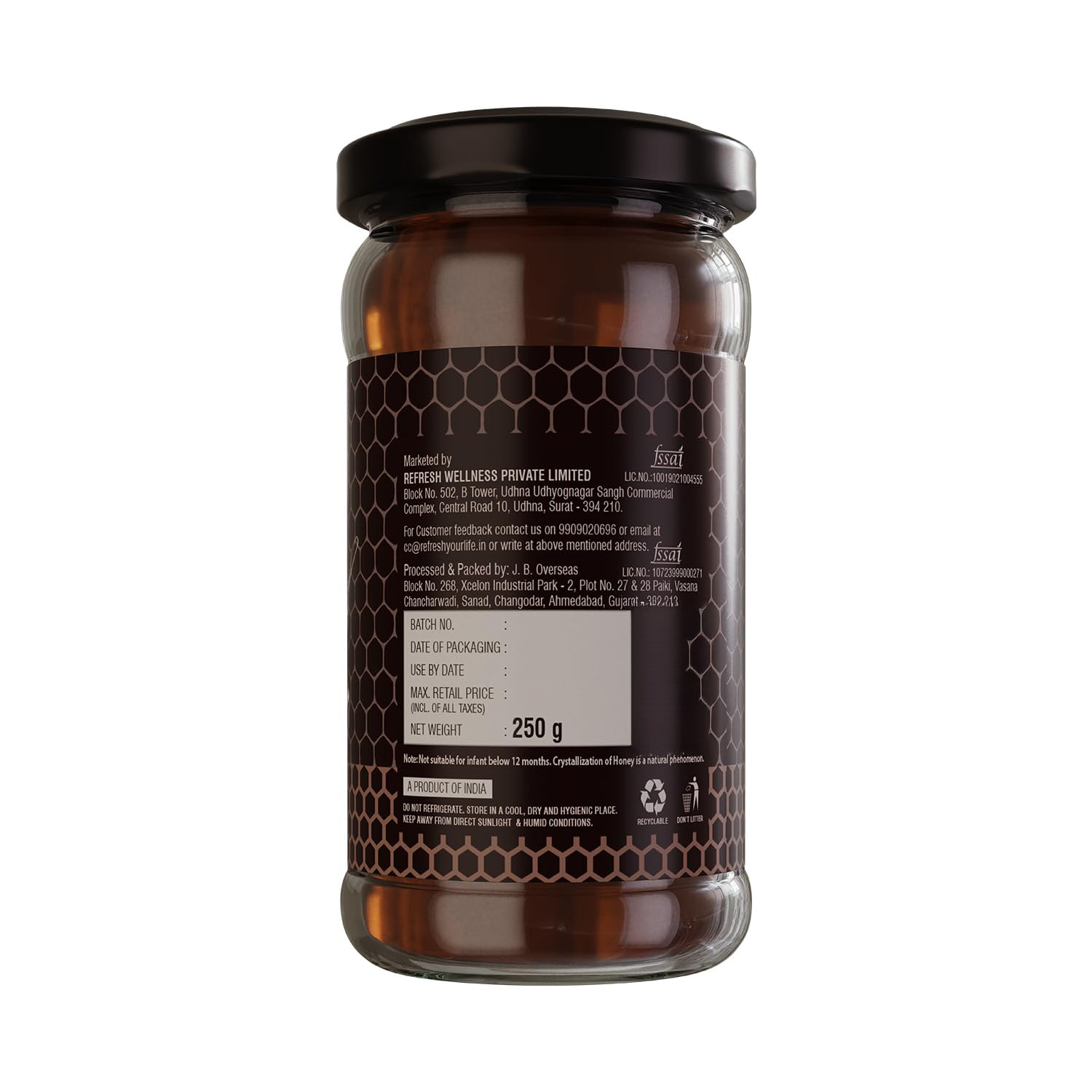 Refresh Dark Forest Honey - 250 g