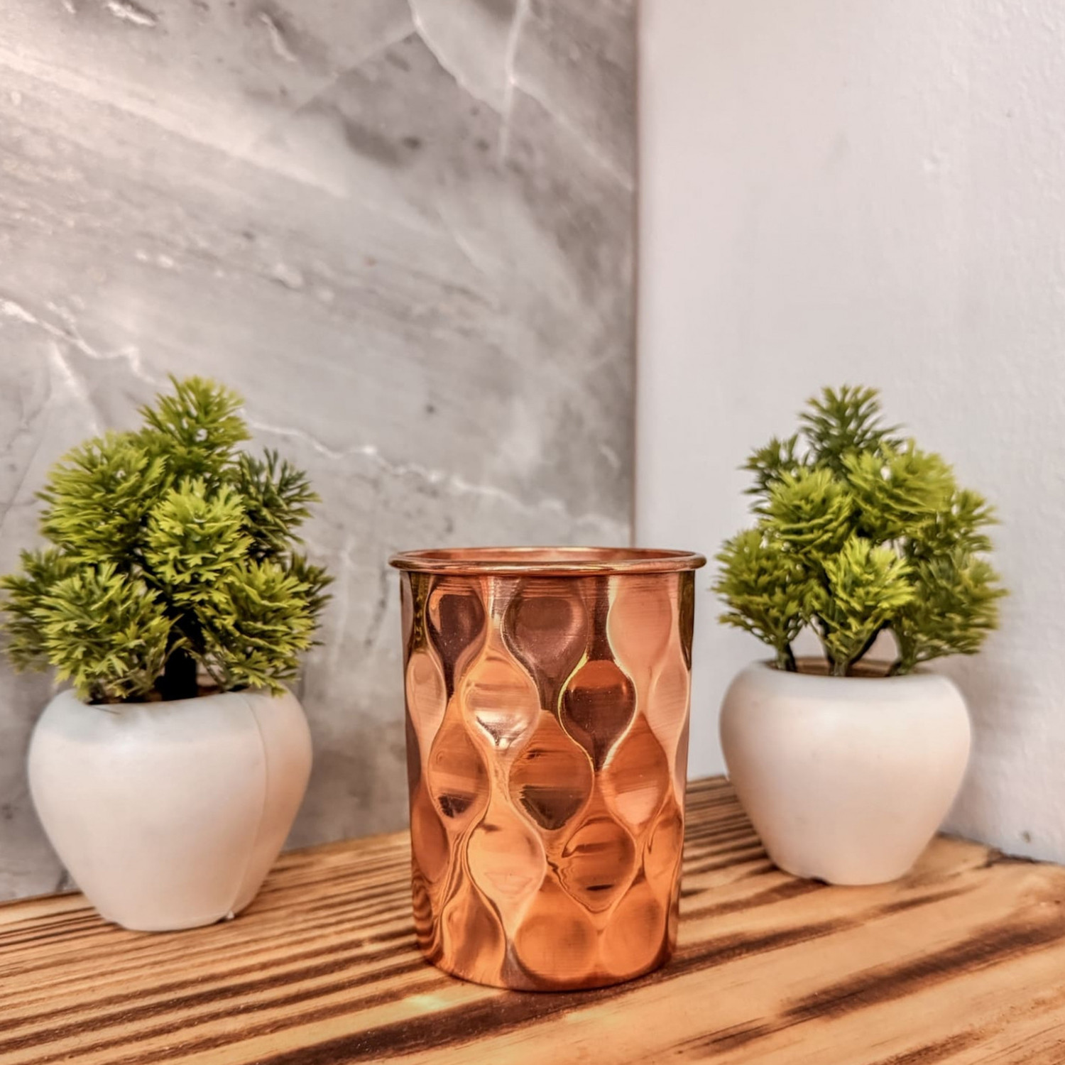 Copper Diamond Drinking Glass Traditional Tamba Glass Ayurvedic Benefits