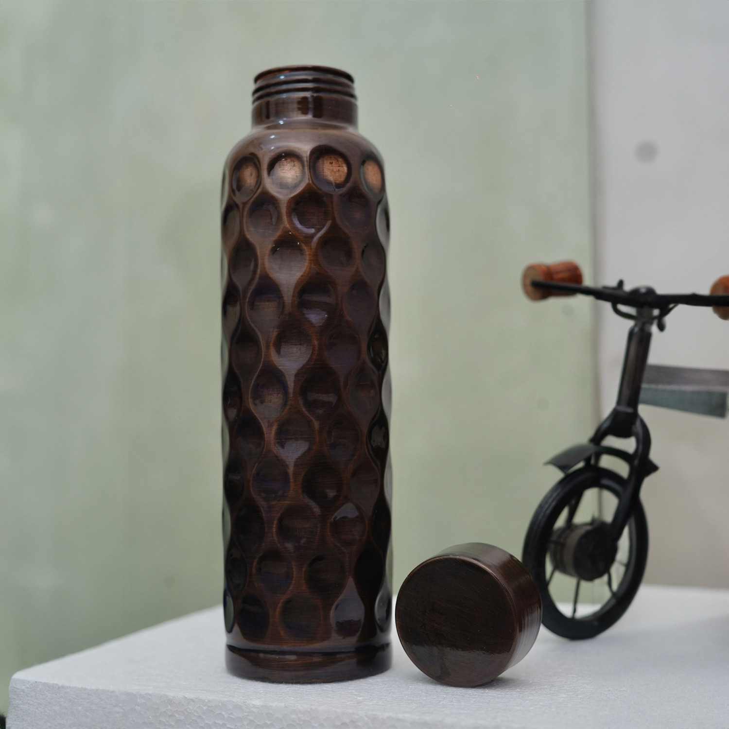 Tulsi Antique Diamond Copper Bottle - 1 U