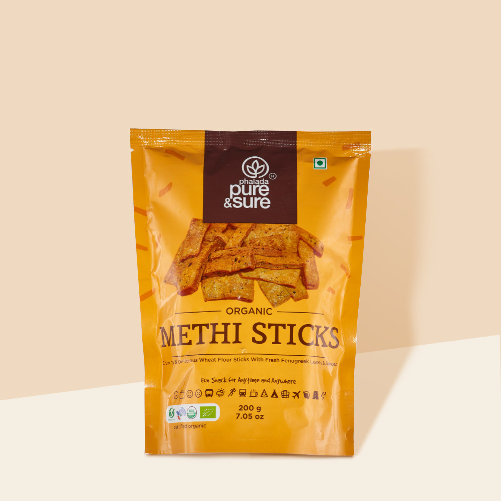 Pure Sure Organic Methi Sticks - 120 Gm