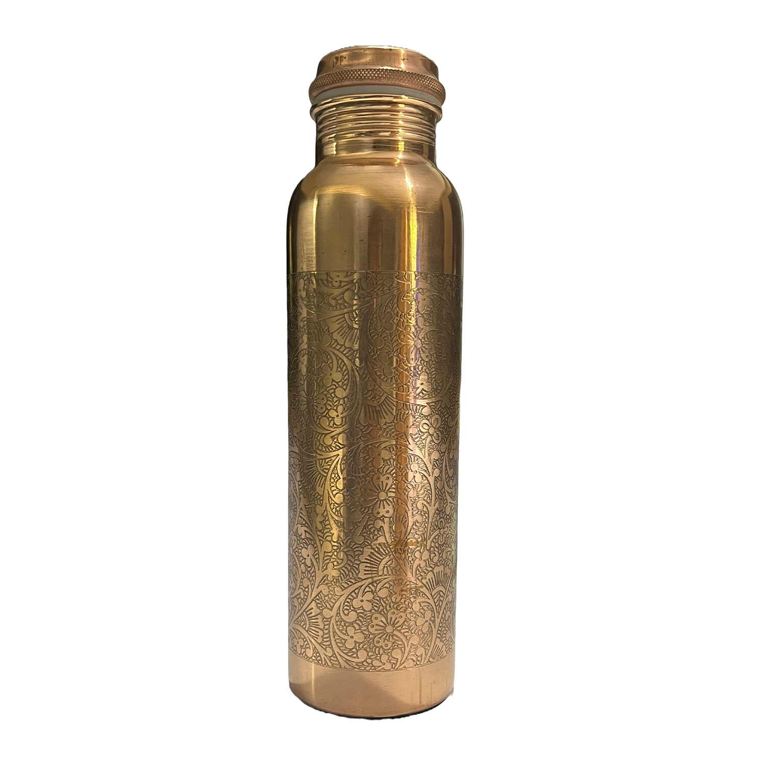 Etching Copper Bottle Ayurvedic Health Benefits Boosts Immunity Aids Digestion Tamba Bottle for Home Office Travel