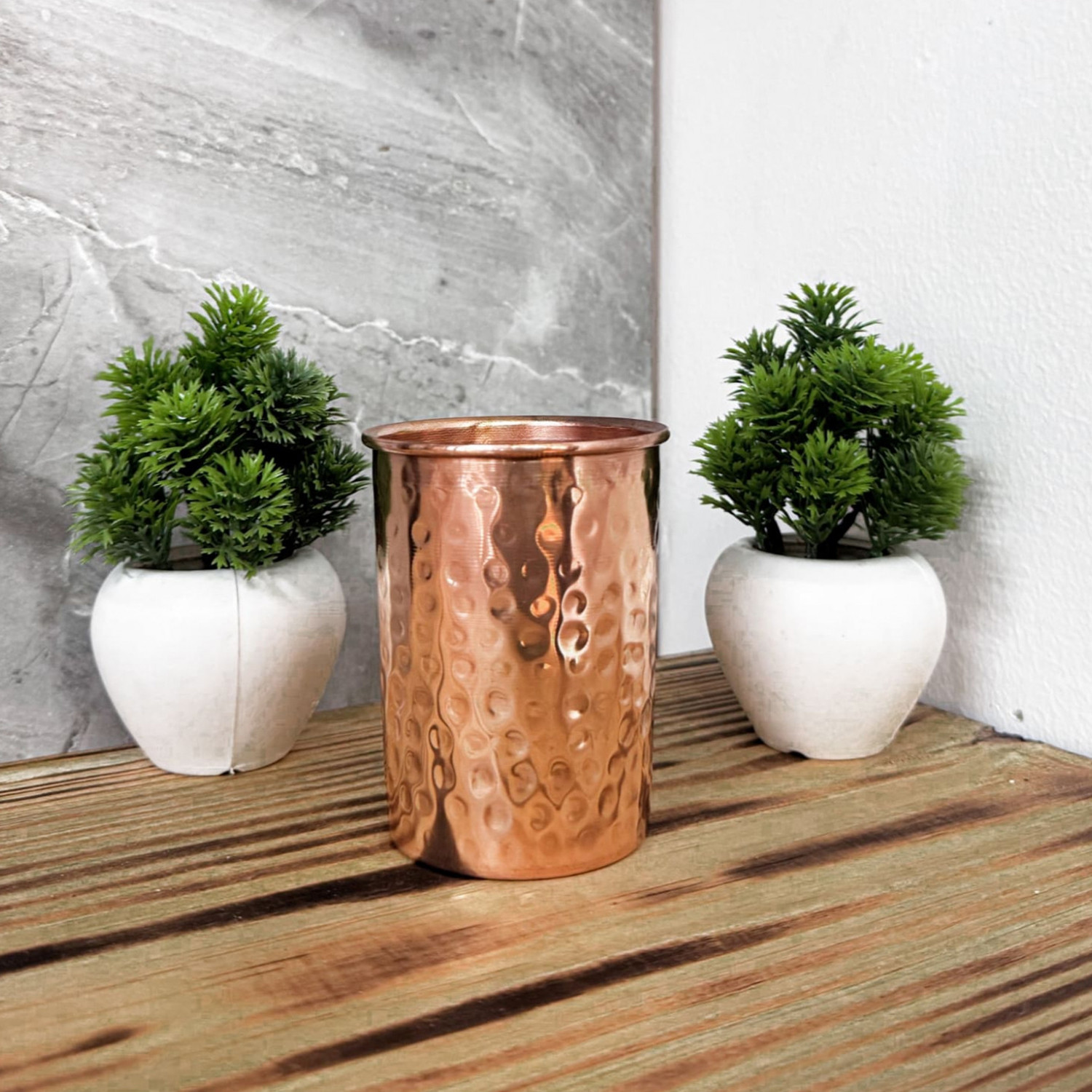 Full Spotted Copper Glass Ayurvedic Health Benefits Boosts Immunity Aids Digestion Traditional Tamba Drinking Glass