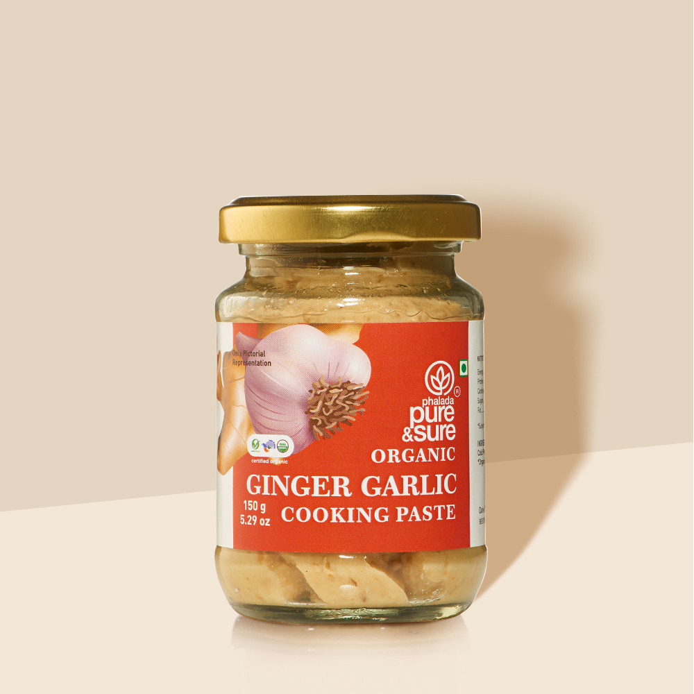 Pure Sure Organic Ginger Garlic Paste - 150 Gm