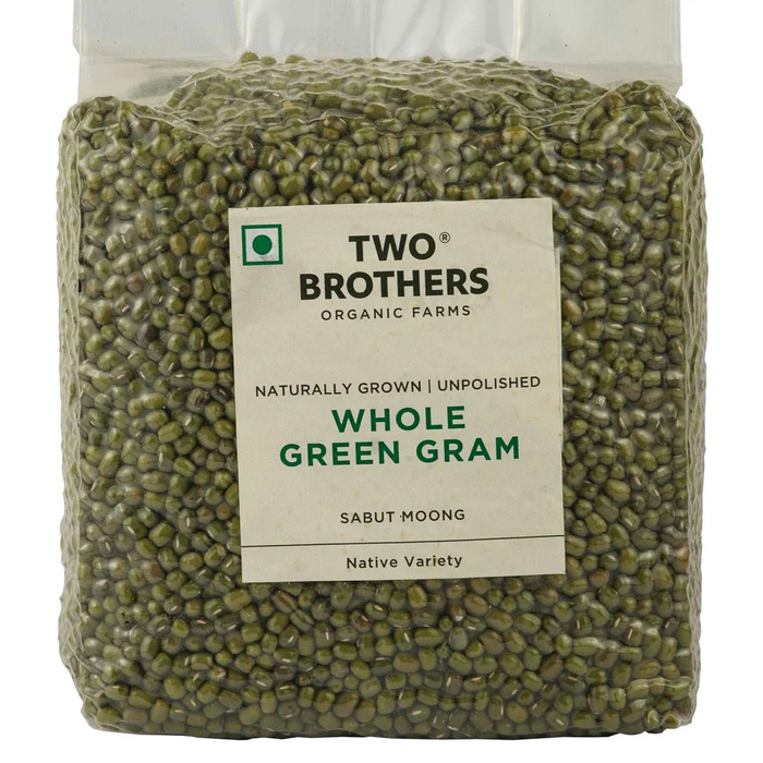 Two Brothers Organic Green Moong - 500 GM