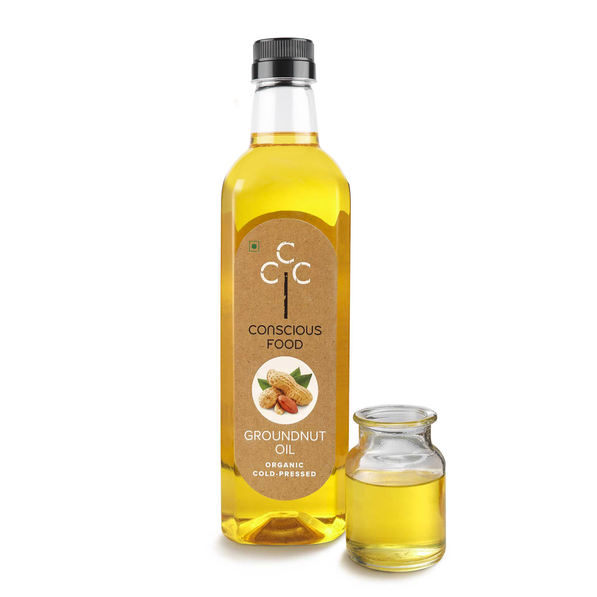 Conscious Food Cold Pressed Groundnut Oil - 1 Ltr