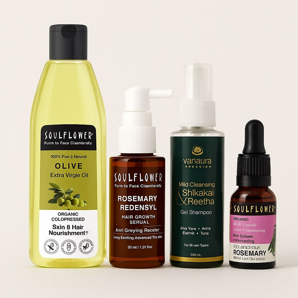 Gentle Hair Strengthening Combo  Olive  Ayurvedic Care