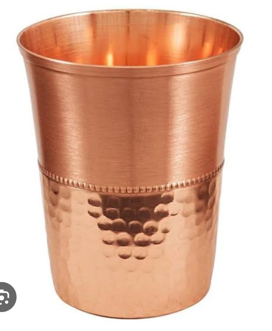DC COPPER GLASS HALF HAMMERED - 1 U