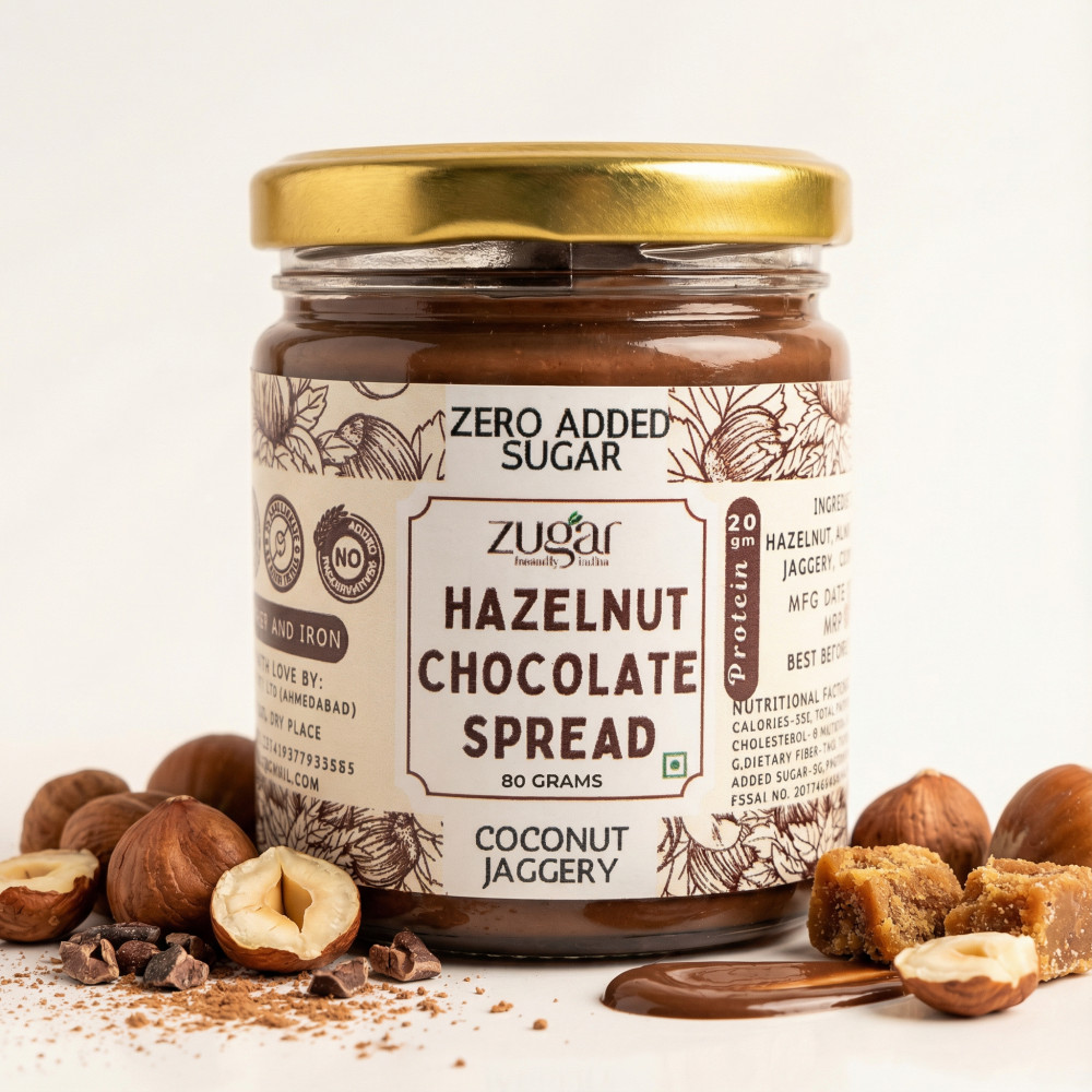 Image of Hazelnut And Almond Spread - 80 Gm
