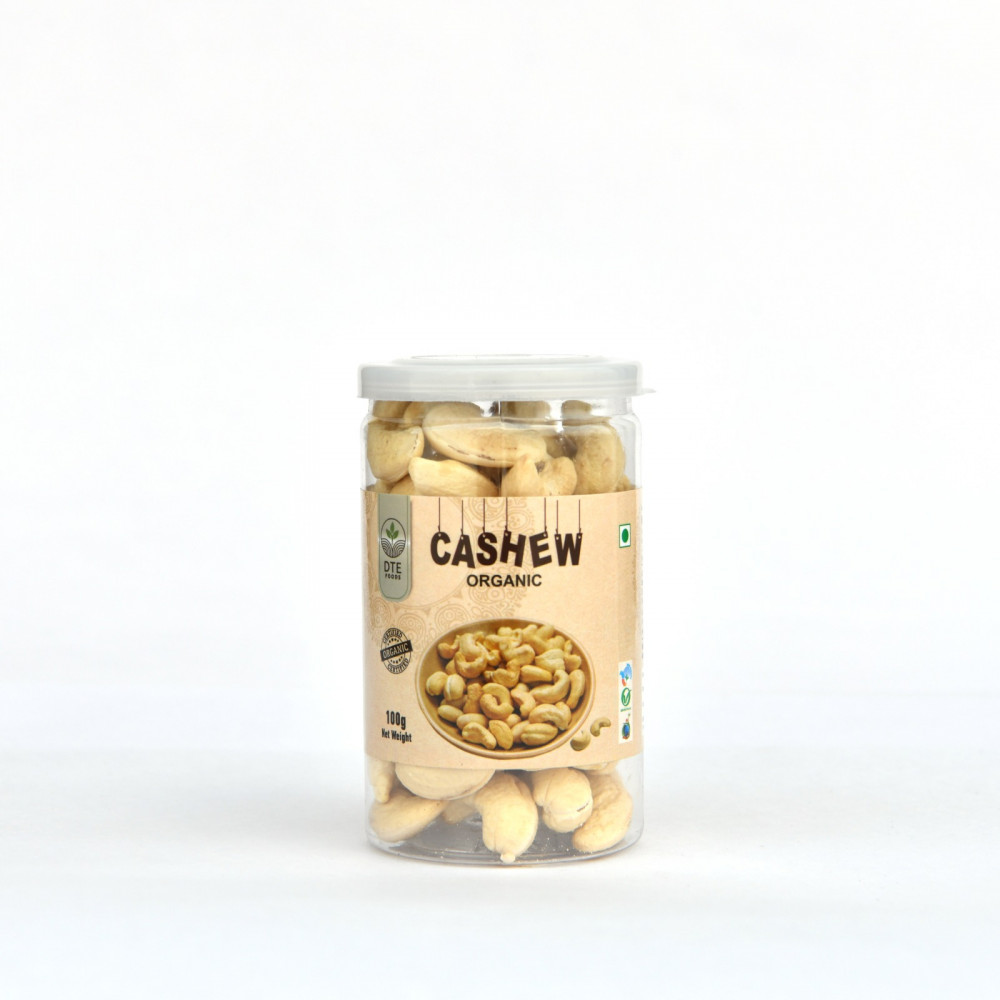 Image of Down To Earth Organic Cashew (Pet Can) - 100 Gm