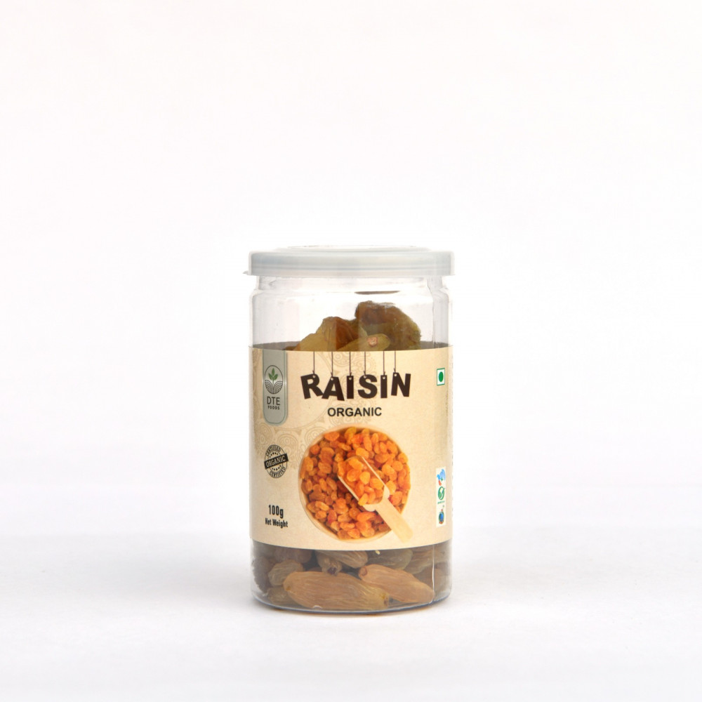Image of Down To Earth Organic Raisin (Pet Can) - 100 Gm