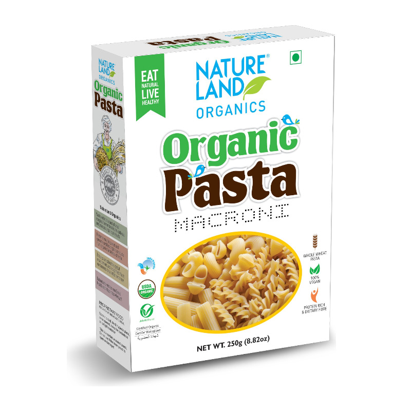 Natureland Fusilli Pasta 250g No Maida Healthy Organic